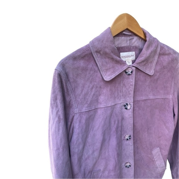 Monterey Bay Pink/Purple Leather Jacket I Size: S - Picture 4 of 16